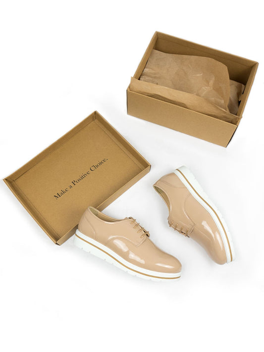 Plateau-Schnürschuhe | Vegane Damenschuh