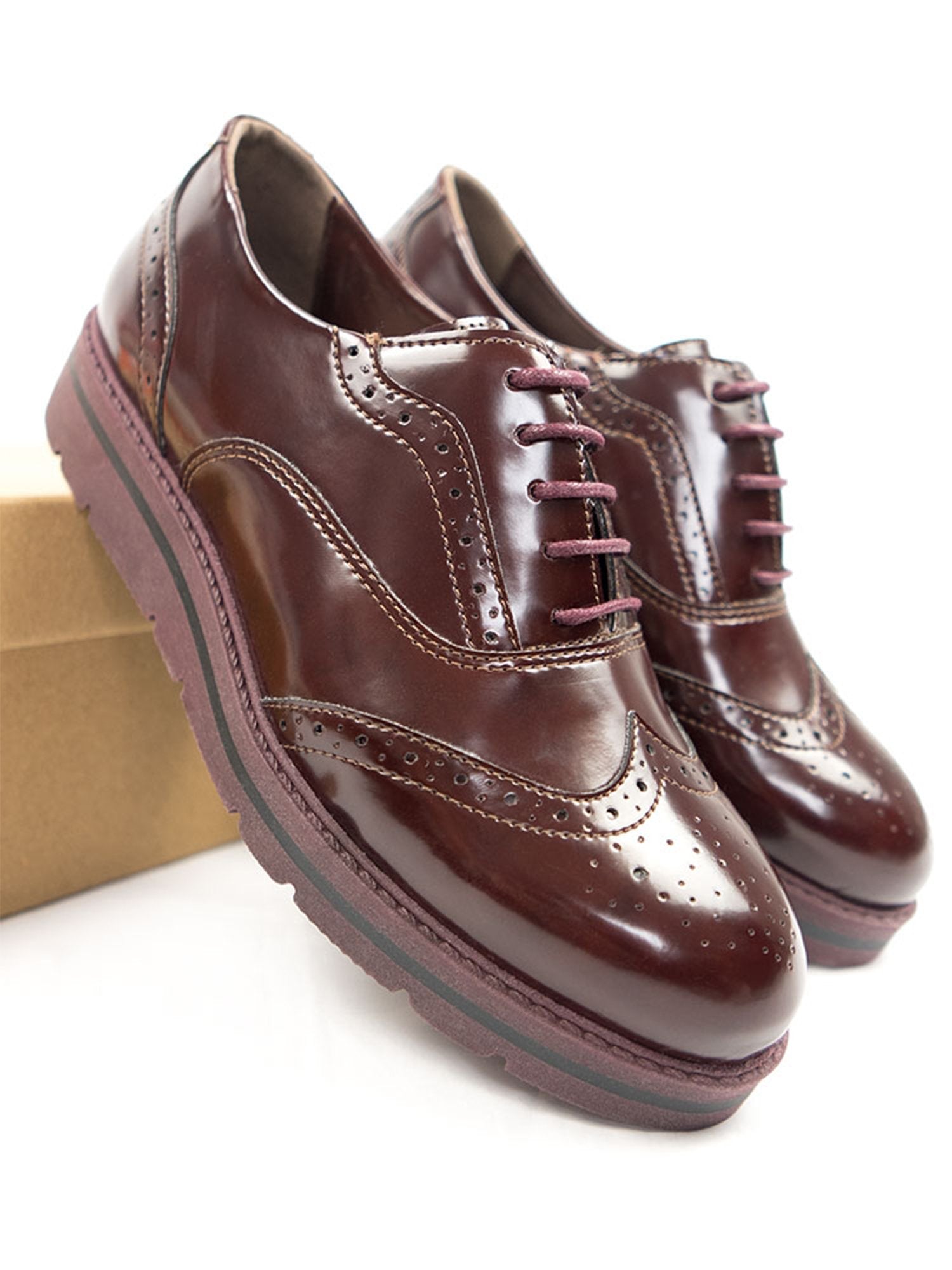 Flatform Brogues | Will's Vegan Shop
