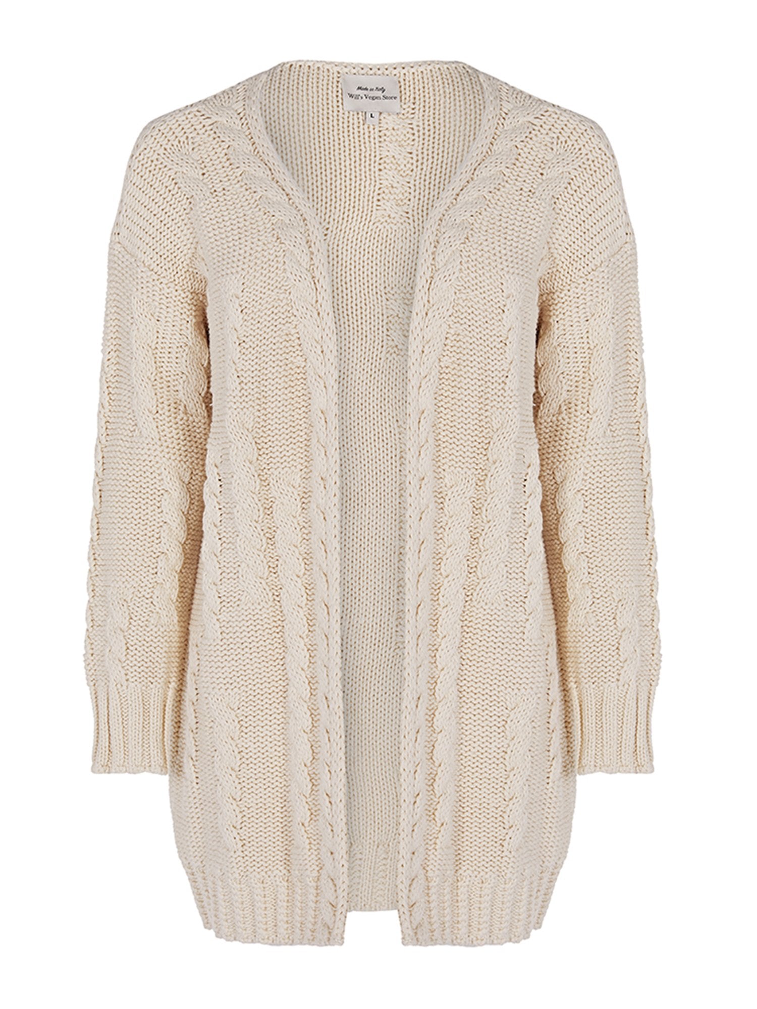 Recycelte Strickjacke aus Grobstrick | Will's Vegan Shop