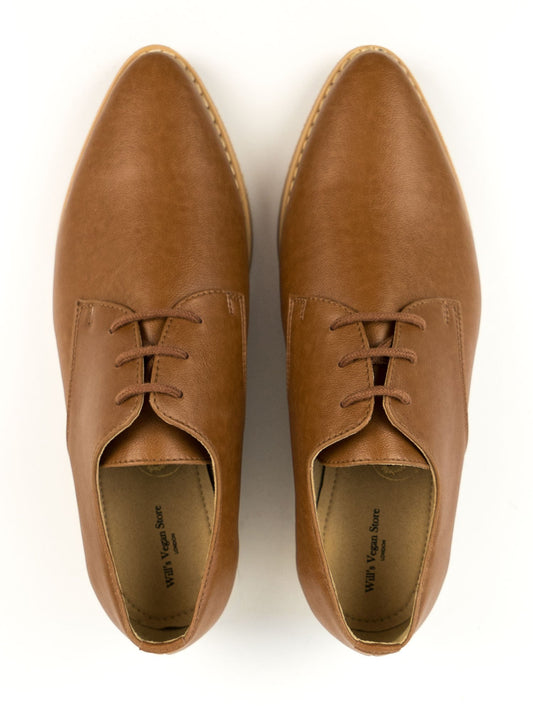 Spitz zulaufende Derbys | Vegane Damenschuh