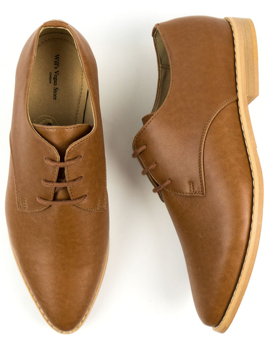 Spitz zulaufende Derbys | Vegane Damenschuh