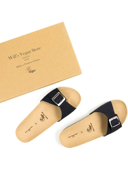 Einriemige Sandalen mit Fußbett | Vegane Damenschuh