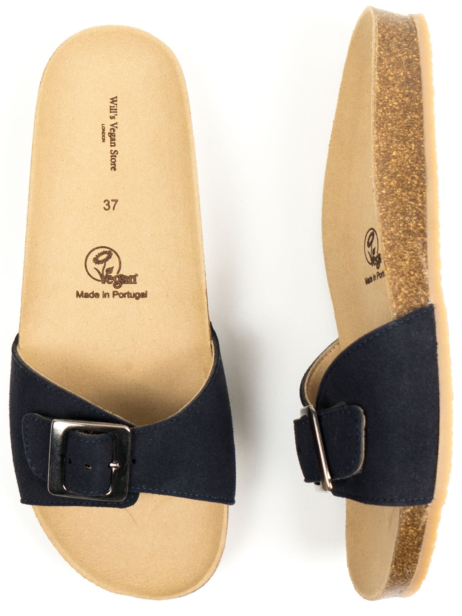 Einriemige Sandalen mit Fußbett | Will's Vegan Shop