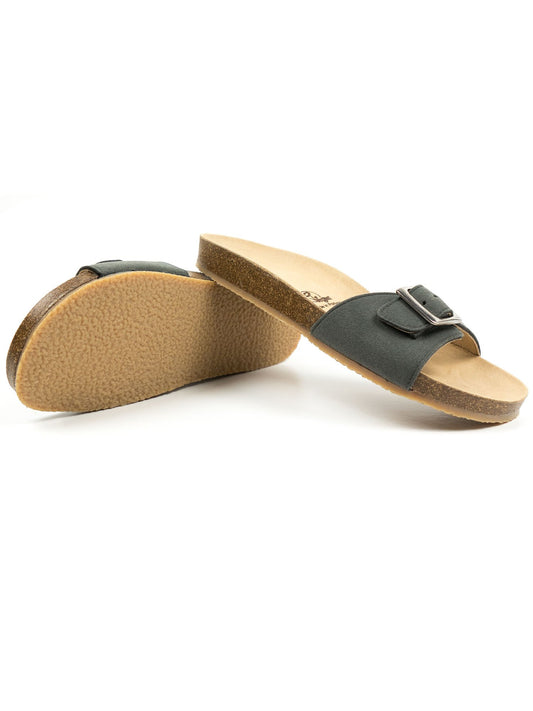 Einriemige Sandalen mit Fußbett | Vegane Damenschuh