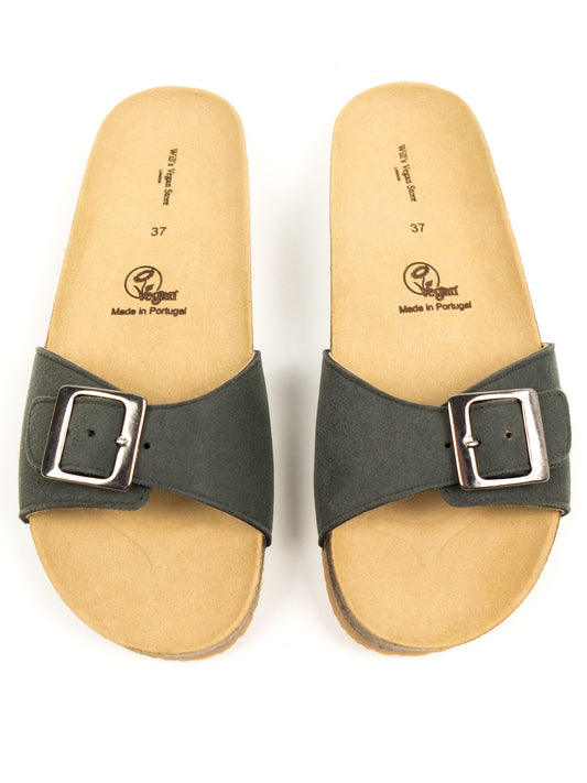 Einriemige Sandalen mit Fußbett | Vegane Damenschuh