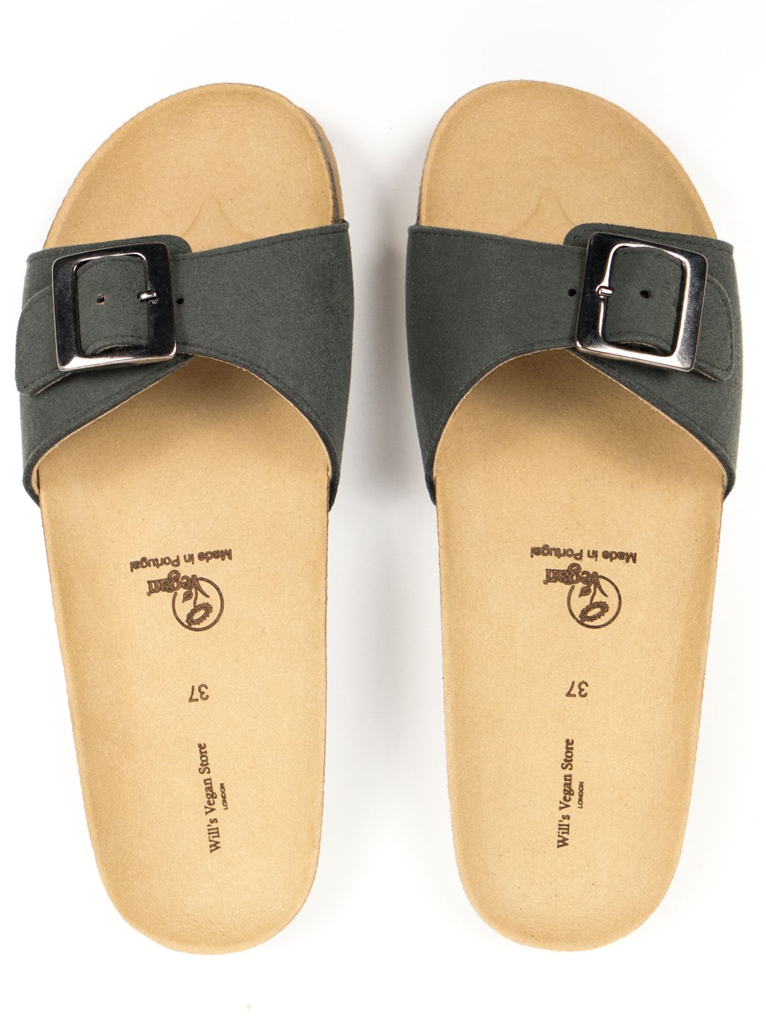 Einriemige Sandalen mit Fußbett | Will's Vegan Shop