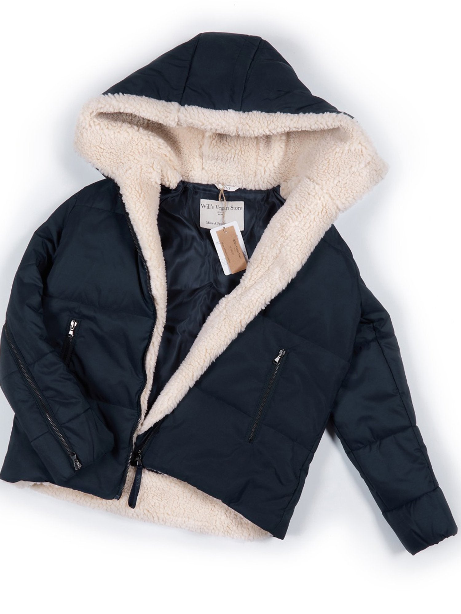 Recycelter Veganer Shearling-Pullover | Will's Vegan Shop