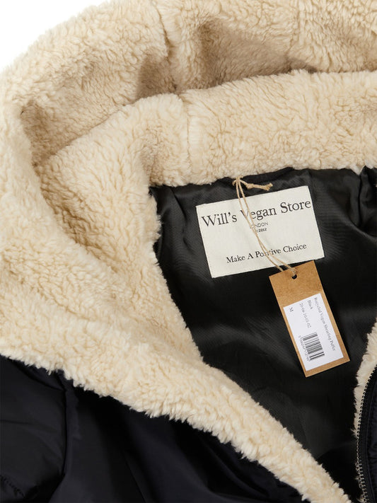 Recycelter Veganer Shearling-Pullover | Vegane Daunenjacken