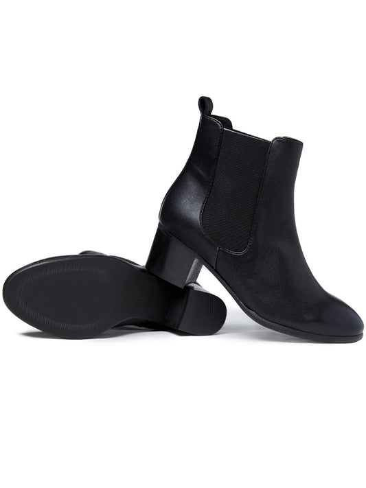Chelsea-Stiefel mit mandelförmiger Spitze | Vegane Stiefel