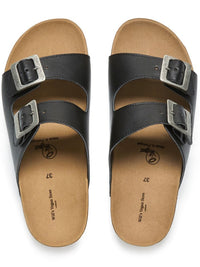 Zwei-Riemen-Fußbett-Sandalen | Will's Vegan Shop