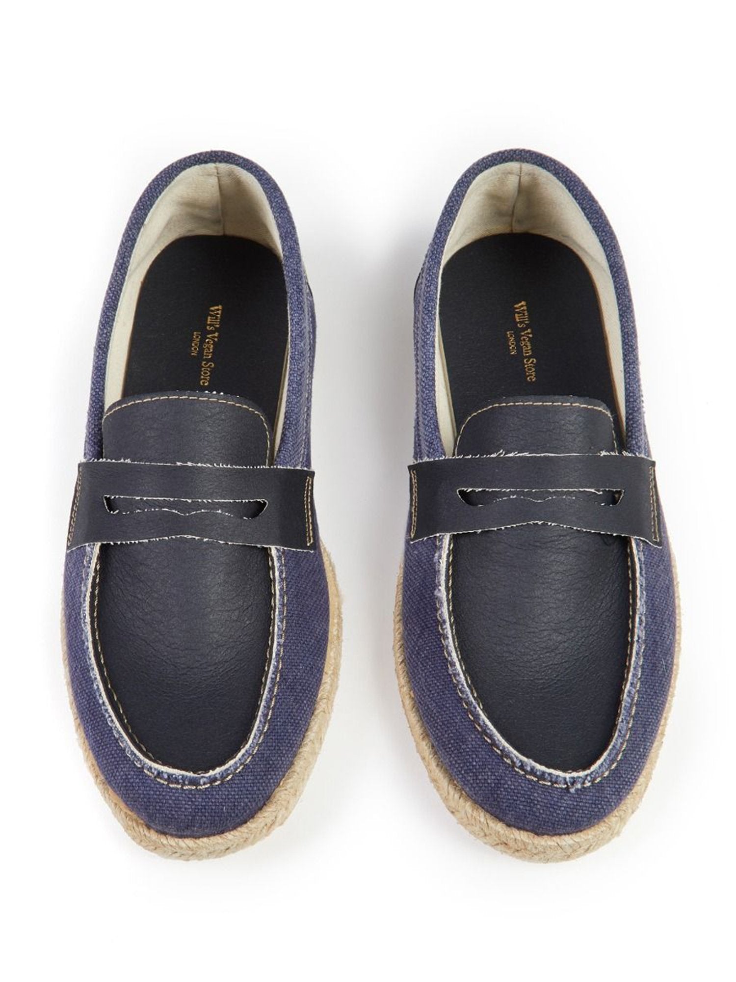 Recycelte Espadrille Penny Loafers | Will's Vegan Shop
