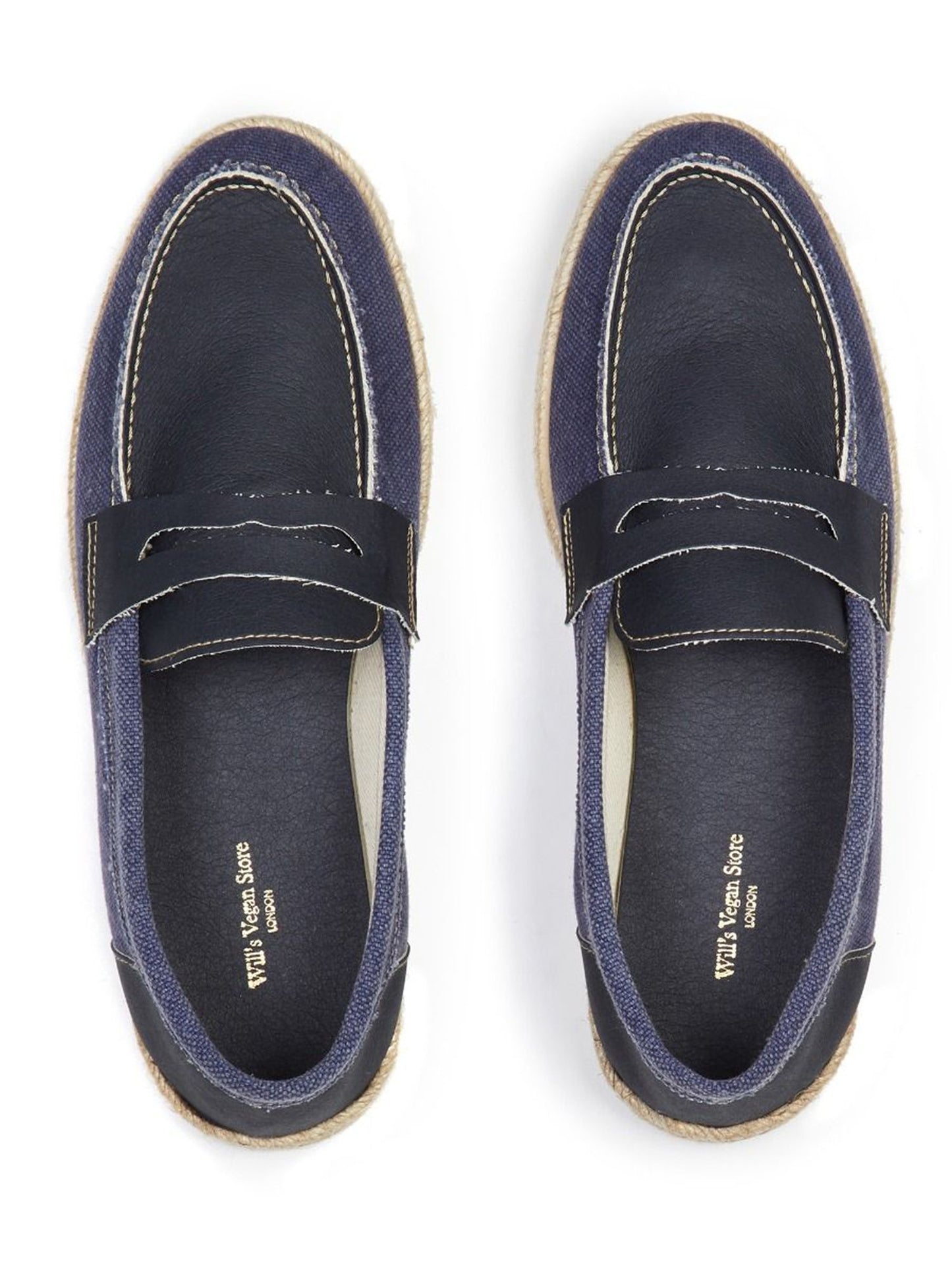 Recycelte Espadrille Penny Loafers | Will's Vegan Shop