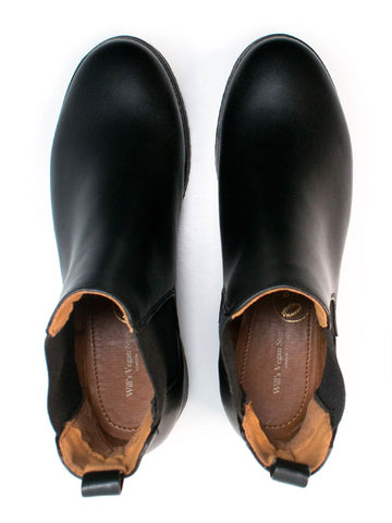 Luxe Chelsea-Stiefel mit tiefem Profil | Will's Vegan Shop