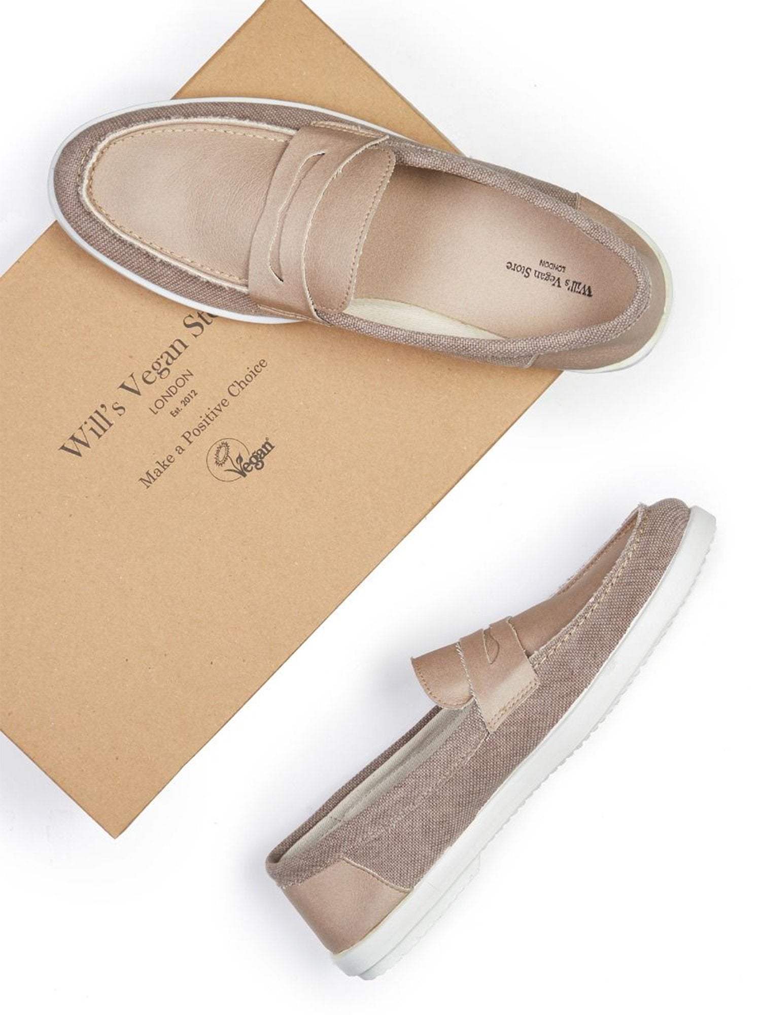 Recycelte Espadrille Penny Loafers | Will's Vegan Shop
