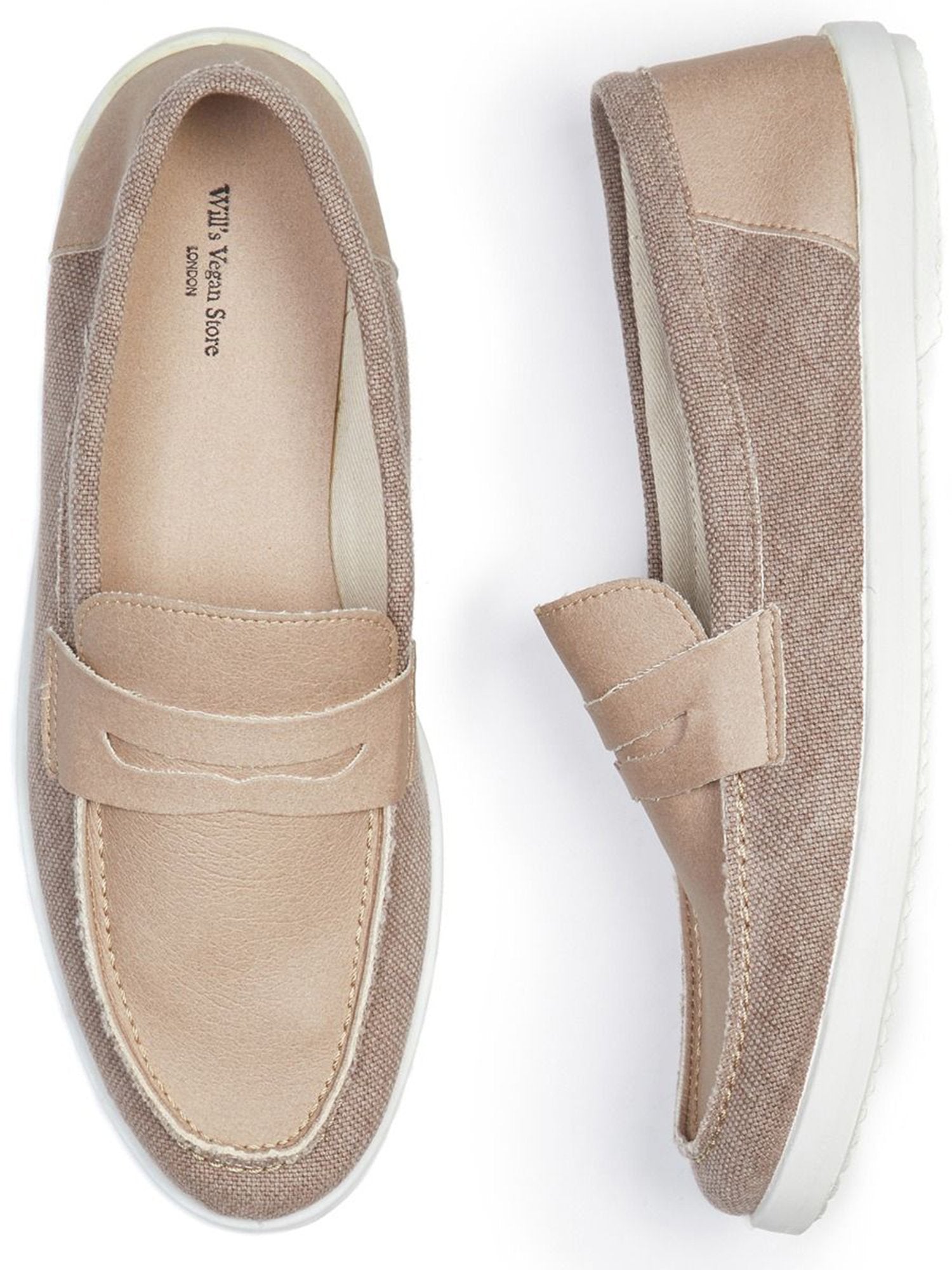 Recycelte Espadrille Penny Loafers | Will's Vegan Shop
