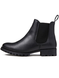 Weit geschnittene Luxe Deep Tread Chelsea-Stiefel