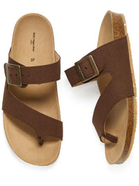 Zwei-Riemen-Zehensteg-Sandalen | Will's Vegan Shop