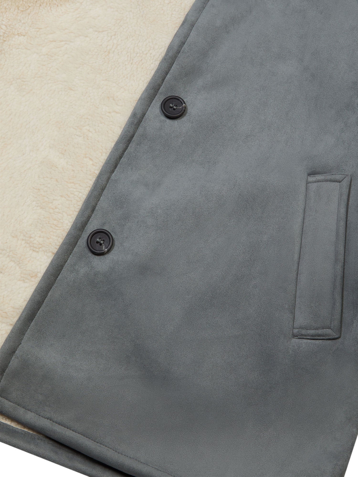 Recycelter Veganer Shearling-Mantel