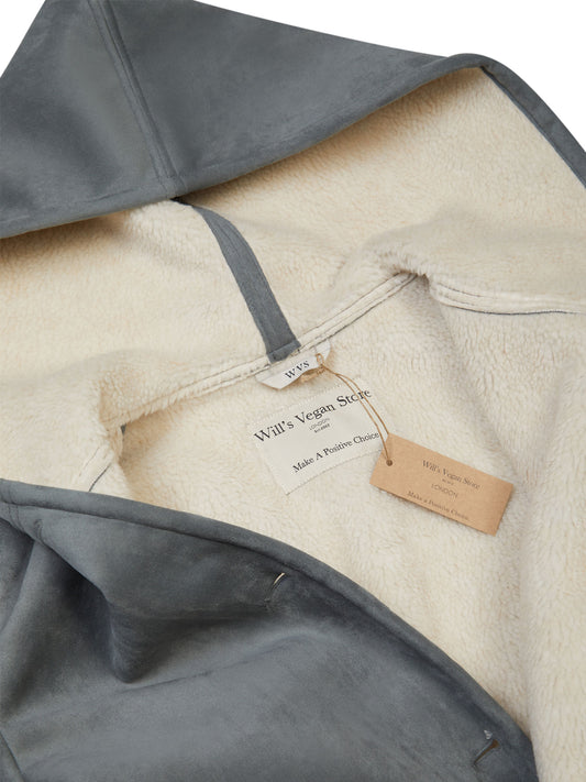 Recycelter Veganer Shearling-Mantel | Vegane Mäntel und Jacken